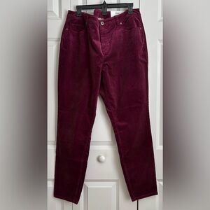 Women’s Corduroy Pants - Burgundy